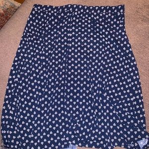 Swing skirt with pattern